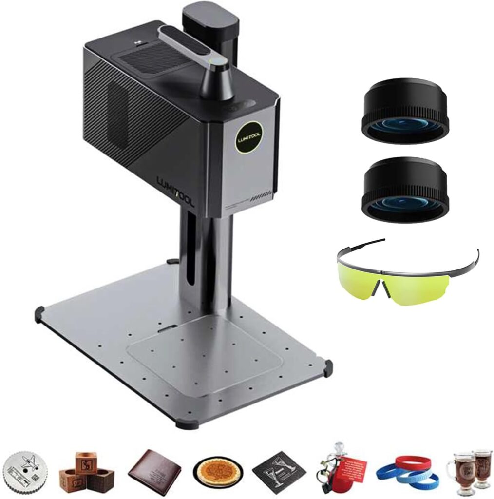 20W True Fiber Laser Engraver - 10X Faster AI Fiber Laser Engraving Machine for Metal, Wood, Leather  More - AI-Powered, Deep Engraving, Cloud Data, Compact  Affordable