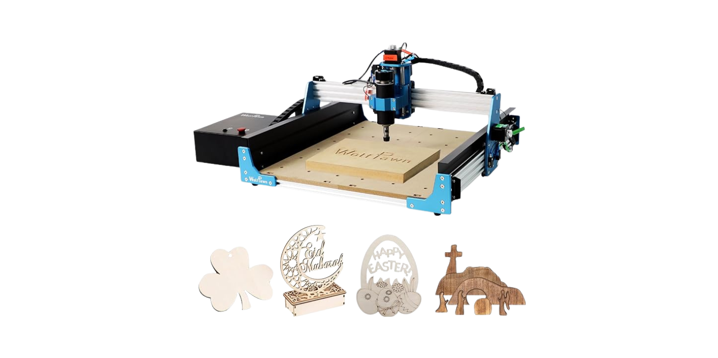 CNC Router Machine,3-Axis All-Metal with Steel Wheel Engraver Milling Machine