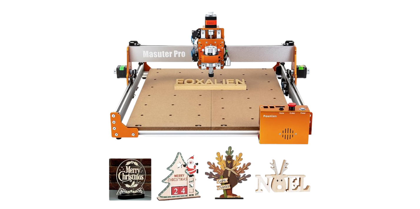 FoxAlien Masuter Pro 3-Axis CNC Router Machine
