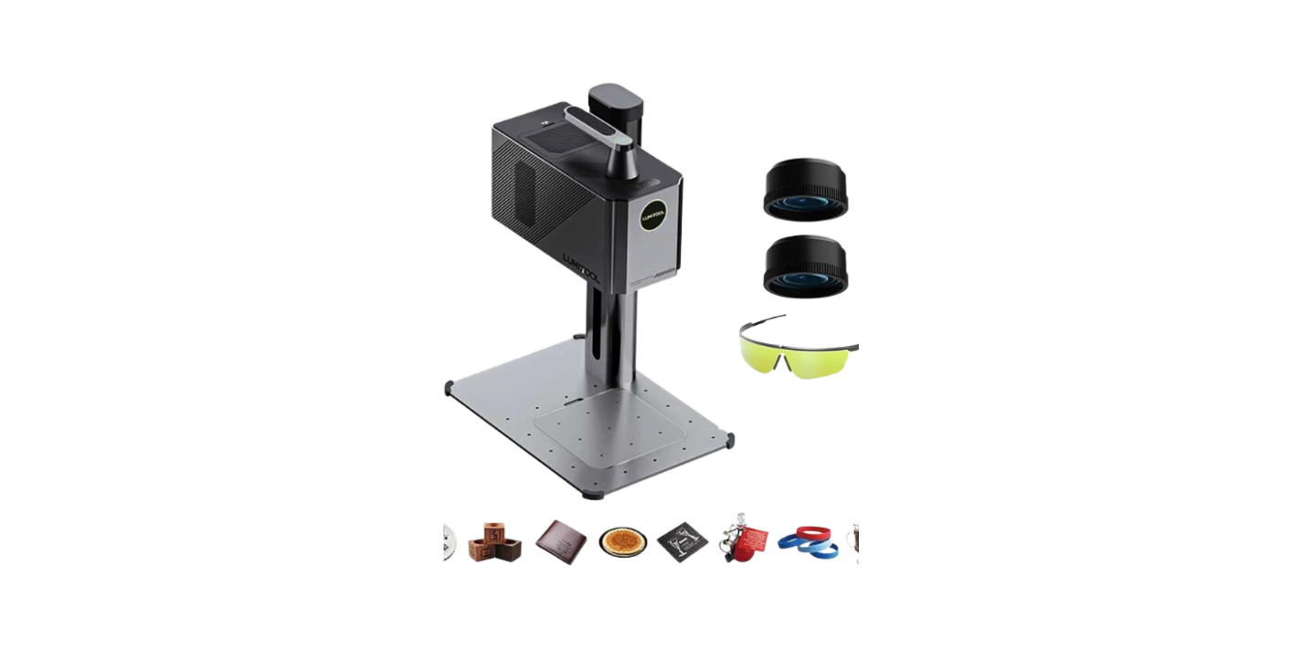 LumiTool 20W True Fiber Laser Engraver - 10X Faster AI Fiber Laser Engraving Machine