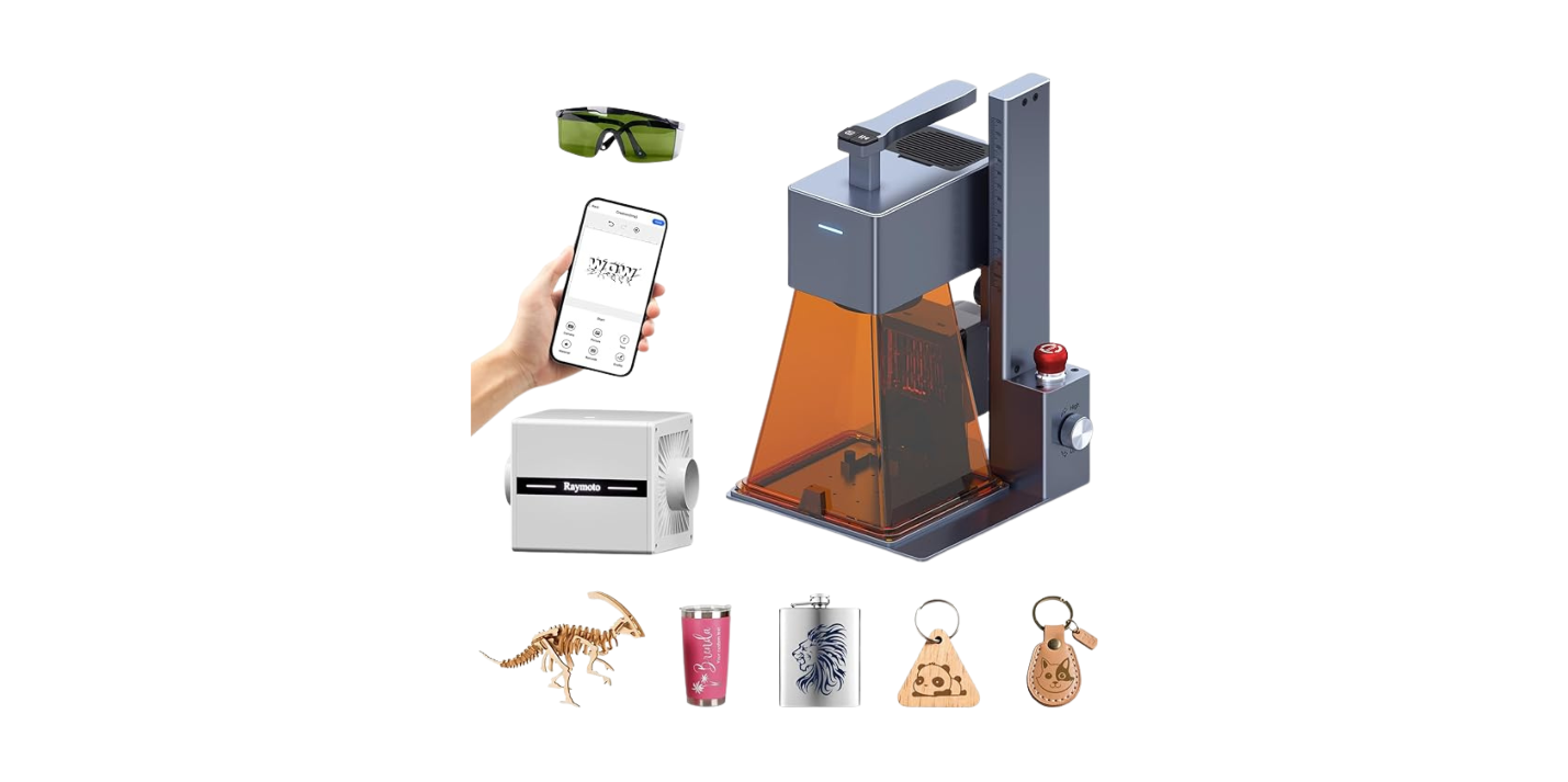 Raymoto R1 Pro 20W Portable Laser Engraver for DIY, Personalized Gifts & Small Business