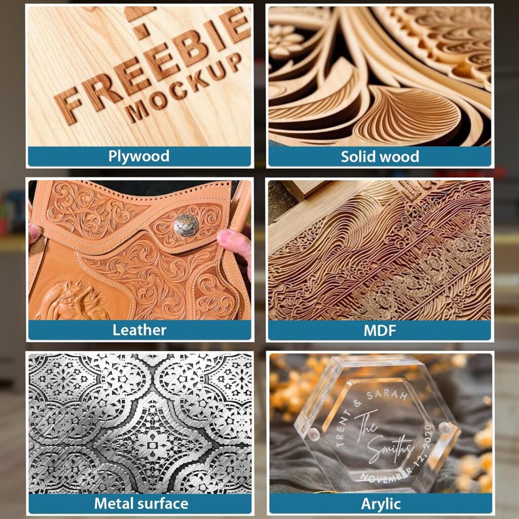 Axiscreat 4040 CNC Router Machine with Linear Guide  Ball Screw Motion, Achieve ±0.005mm Accuracy for High Precision Metal Aluminum Copper Wood Acrylic PCB Engraving