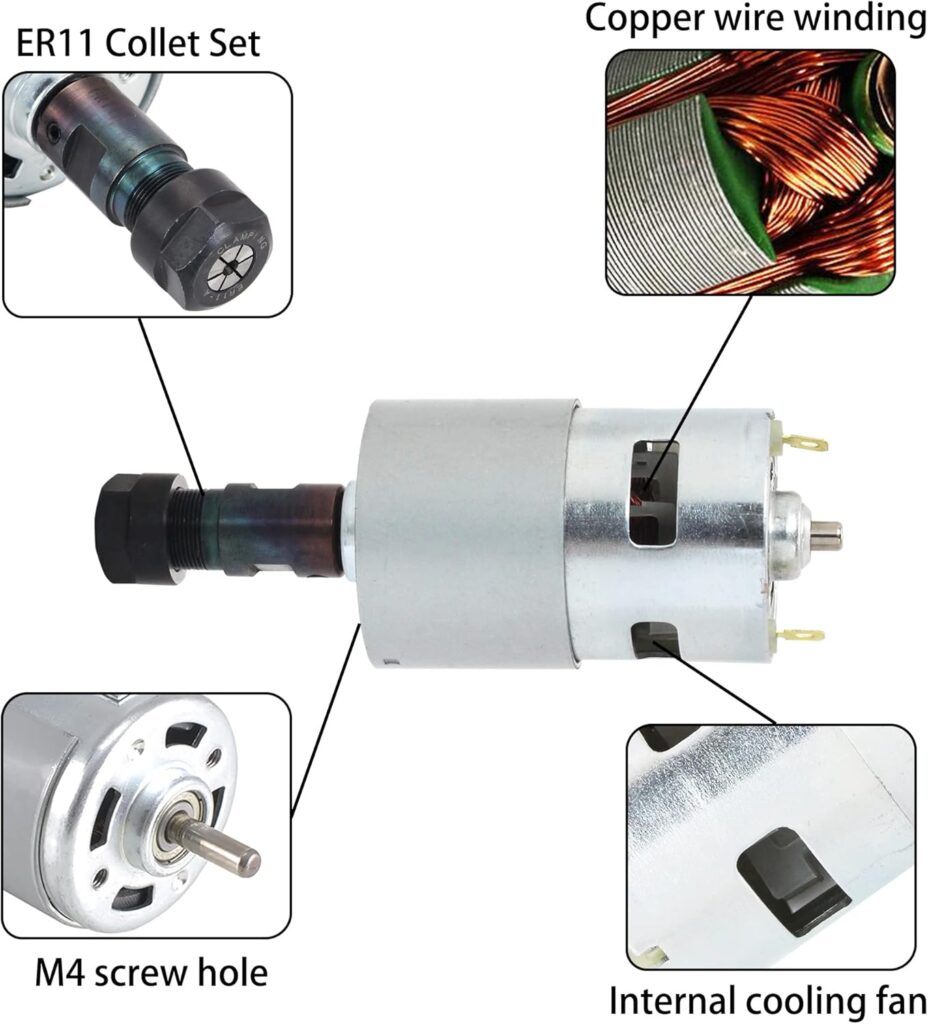 RATTMMOTOR CNC-3018-PRO MAX CNC Router Machine Kit DIY Mini CNC Wood Router Machine 3 Axis GRBL Control Engraver Milling Cutting Machine Working Area 300x180x45mm for Plastic/Wood/Acrylic/PVC/PCB