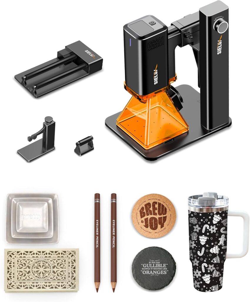 SL2 AI Laser Engraver Machine, Only 1.76 lbs, 4000mm/s Lightning Speed, Ultra HD Handheld Portable Laser Engraving Machine for Wood, Leather, Acrylic, Glass, Coated Metal(with Roller) SL2 AI Laser Engraver Machine, Only 1.76 lbs, 4000mm/s Lightning Speed, Ultra HD Handheld Portable Laser Engraving Machine for Wood, Leather, Acrylic, Glass, Coated Metal(with Roller)