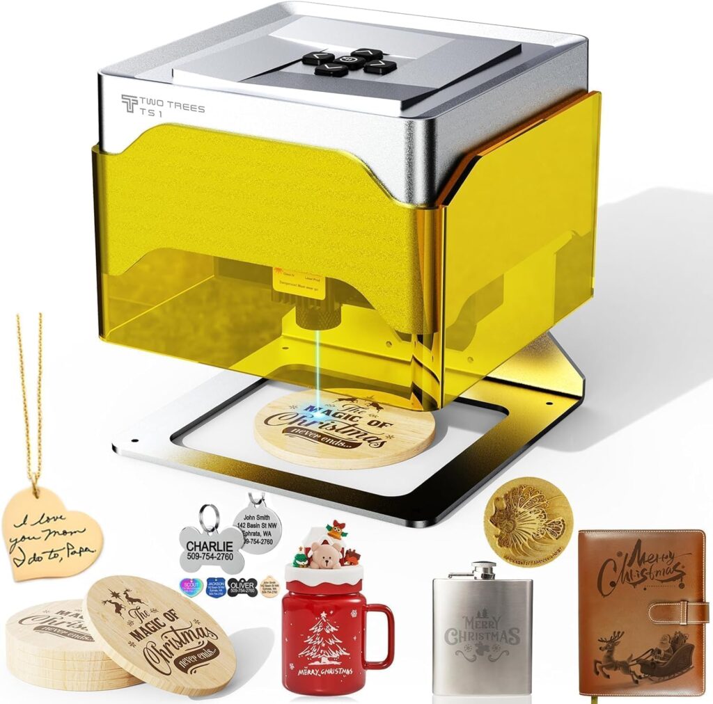 Twotrees TS1 Mini 3W Laser Engraver TB6600 Stepper Motor Driver 4A MGN12H Double Linear Bearing 220/235 / 310mm PEI Build Surface + Spring (TS1)