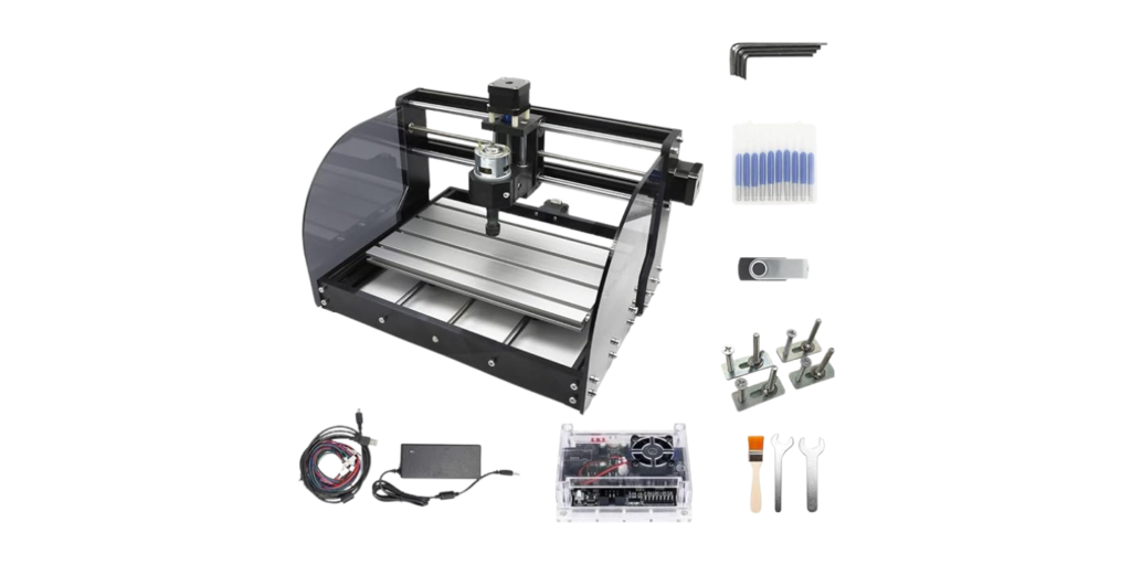 CNCTOPBAOS CNC 3018-PRO-MAX 3 Axis Desktop DIY Mini Wood Router Kit Engraver Woodworking